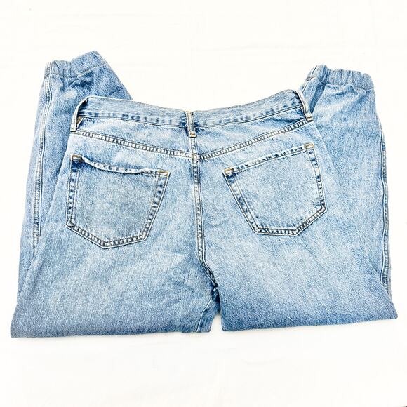 Frame Light Wash Denim Jogger LLJ576 Zip Fly Chill Color Size 29 - Picture 5 of 8